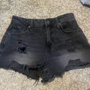 Forever 21 black jean shorts